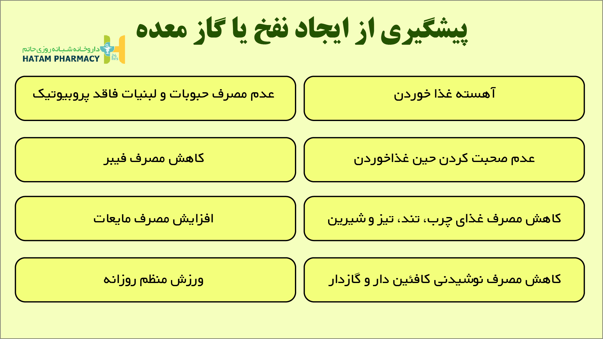 پیشگیری نفخ معده
